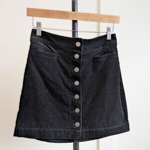 Aritzia Wilfred Free Karmen Corduroy Button-Front Mini Skirt | Size 4